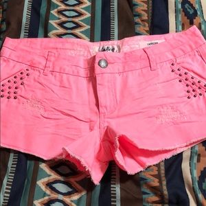 Neon pink daytrip shorts
